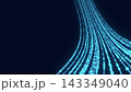 Abstract Technology Background with Digital Data Flow Network and Futuristic Light Connections 143349040