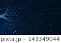 Abstract Technology Background with Digital Data Flow Network and Futuristic Light Connections 143349044