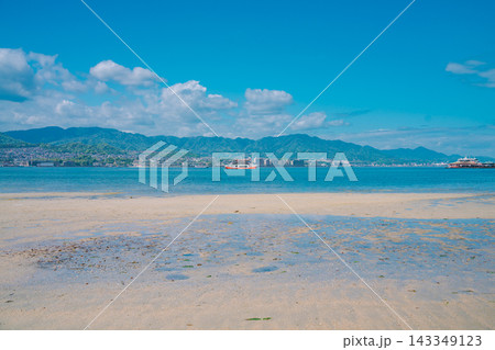 広島・宮島の美しい海と風景 143349123