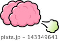 Brain fart cartoon drawing 143349641