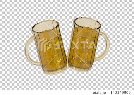 Two glasses of cold highballs clinking against a white background. Two glasses of cold highballs clinking against a white background. 143349900