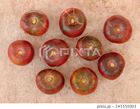 red tomatoes on the soil red tomatoes on the soil 143350901