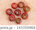 red tomato on the table 143350968
