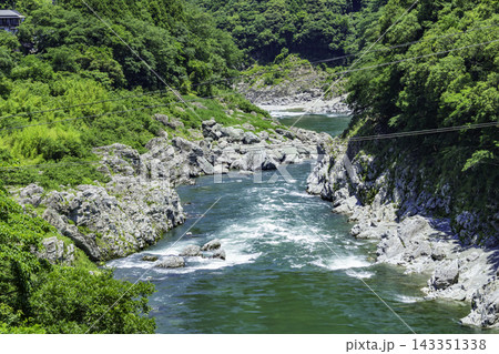 祖谷　小歩危峡　赤川橋　徳島県三好市 143351338