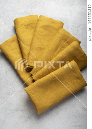set of six folded washed pure linen cloth napkins set of six folded washed pure linen cloth napkins 143351810