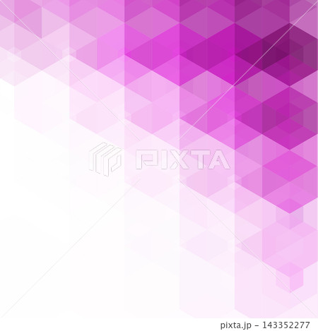 Abstract geometric background of bright pink and white hexagons in modern style. Eps 10 143352277