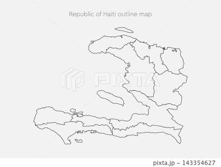 Vector map of country Haiti divided on regions Vector map of country Haiti divided on regions 143354627