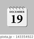 Icon page calendar day - 19 December 143354922