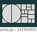 Template collage of fourteen frames, images, photo 143354925