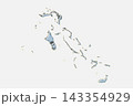 Vector map of Bahamas from points, dotted template 143354929