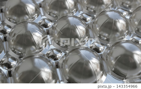Pattern of Silvery Round Cells Made with Aluminum Shade Pattern of Silvery Round Cells Made with Aluminum Shade 143354966