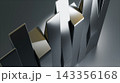 Industrial metallic blocks. Computer generated 3d render 143356168