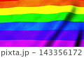 waving Rainbow flag. Computer generated 3d render 143356172