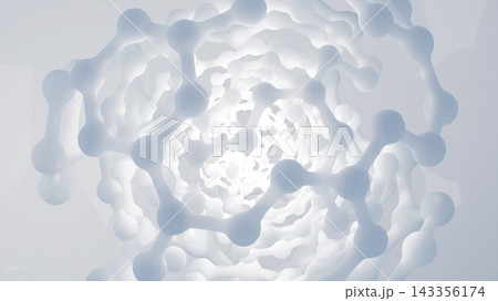 Abstract Molecular Spiral. Computer generated 3d render Abstract Molecular Spiral. Computer generated 3d render 143356174