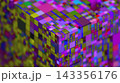 Abstract colorful blocks. Computer generated 3d render 143356176