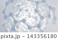 Abstract Molecular Spiral. Computer generated 3d render 143356180