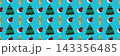 Christmas long pattern in hand draw style 143356485
