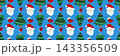 Christmas long pattern in hand draw style 143356509
