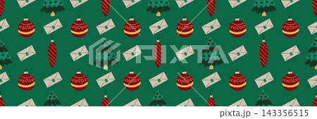 Christmas long pattern in hand draw style Christmas long pattern in hand draw style 143356515