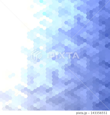 Abstract geometric background with blue and azure hexagons with free white space for your design. EPS 10 143356551