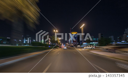 Drive through the traffic in the city highway timelapse hyperlapse in Kuwait. Kuwait, Middle East Drive through the traffic in the city highway timelapse hyperlapse in Kuwait. Kuwait, Middle East 143357345