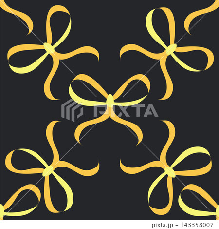 Seamless pattern with ribbon bows on pink, purple and red backgrounds vector. Stock Vector 143358007