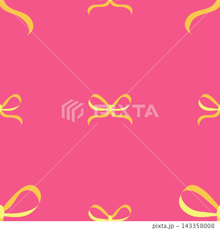 Seamless pattern with ribbon bows on pink, purple and red backgrounds vector. Stock Vector 143358008