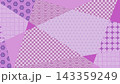 シンプルかわい和風柄の背景素材 143359249