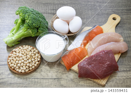 タンパク質が多い食材 タンパク質が多い食材 143359431