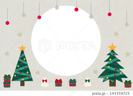 クリスマスの背景イラストフレーム　ベクター素材 143359725