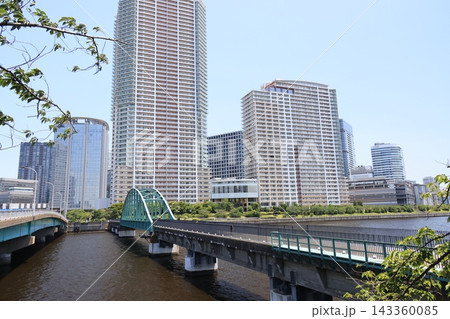 東京都中央区晴海の春海橋公園遊歩道 　旧晴海鉄道橋 143360085