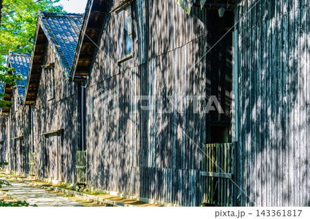 山形県 酒田の山居倉庫 山形県 酒田の山居倉庫 143361817