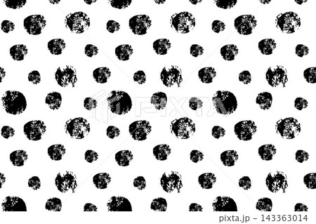 Black and White Doodle Polka Dot Seamless Pattern with Dots Black and White Doodle Polka Dot Seamless Pattern with Dots 143363014