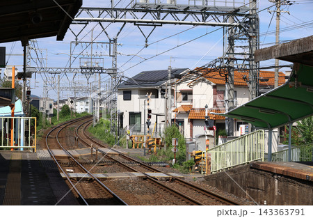 近鉄南大阪線 浮孔駅の構内 近鉄南大阪線 浮孔駅の構内 143363791