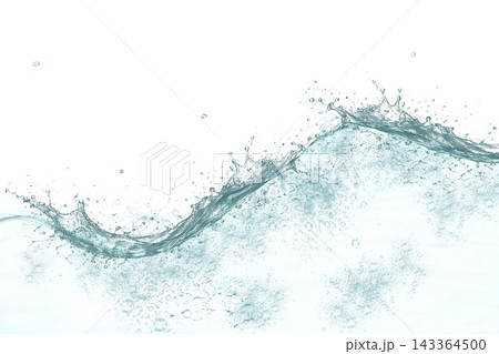 水飛沫　背景素材 143364500