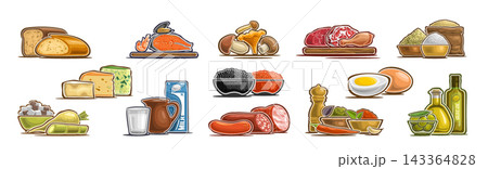 Vector Food Set 143364828