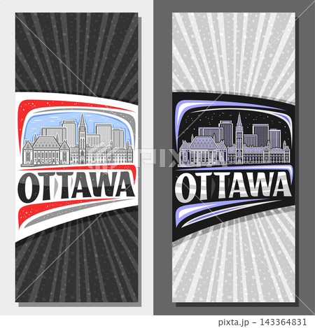 Vector vertical layouts for Ottawa 143364831