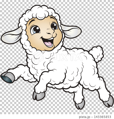 愉快な動物イラスト☆ヒツジさん 愉快な動物イラスト☆ヒツジさん 143365853