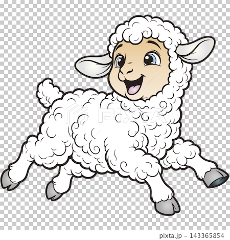 A fun animal illustration ☆ Sheep A fun animal illustration ☆ Sheep 143365854