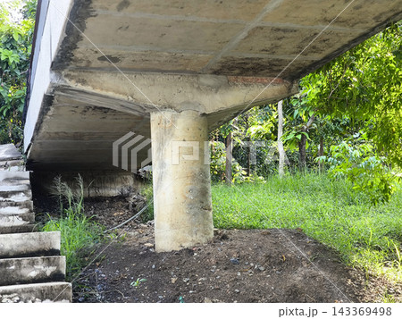 Concrete Bridge Support Column in Nature 143369498
