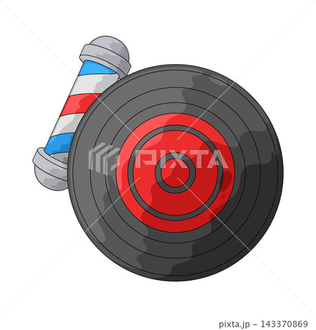 Illustration of Vinyl Record Illustration of Vinyl Record 143370869