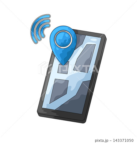Illustration of GPS Illustration of GPS 143371050