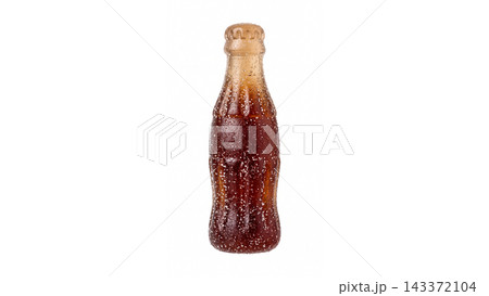 Single glass bottle of brown carbonated soda beverage with beverage carbonated isolated background refreshing container transparent quenching silhouette refreshment carbonation condensation Single glass bottle of brown carbonated soda beverage with beverage carbonated isolated background refreshing container transparent quenching silhouette refreshment carbonation condensation 143372104