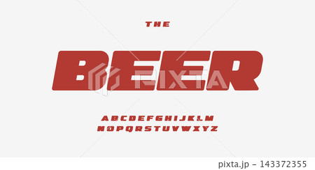 Retro sport font thick alphabet fat letters. Wide bold letter set for vintage car, retro speed race, auto repair shop headline title logo. Vector typeset. Retro sport font thick alphabet fat letters. Wide bold letter set for vintage car, retro speed race, auto repair shop headline title logo. Vector typeset. 143372355