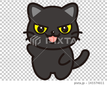 可愛的黑貓插畫素材 4 可愛的黑貓插畫素材 4 143374811