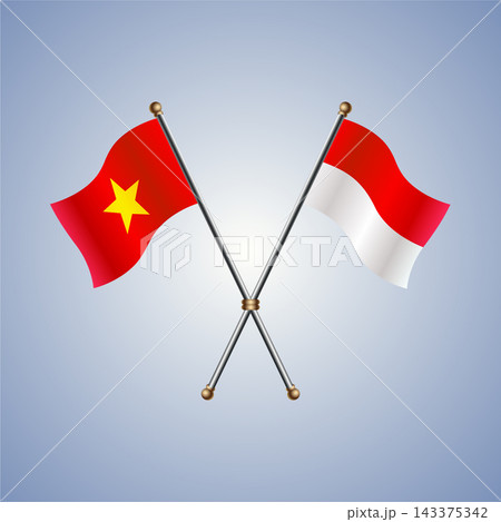 Vietnam and Indonesia flag relations 143375342