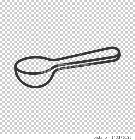 Tablespoon/measuring spoon line icon 143376153