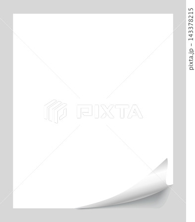 Curled paper corner. Curve page corner, page edge curl and bent paper sheet with realistic shadow. Paper corner fold isolated on white background Curled paper corner. Curve page corner, page edge curl and bent paper sheet with realistic shadow. Paper corner fold isolated on white background 143378215