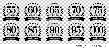 アニバーサリー「55周年60周年65周年70周年75周年80周年85周年90周年95周年100周年」 143378264