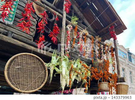 Traditional market with seasonic food in Batumi in Georgia Traditional market with seasonic food in Batumi in Georgia 143379963